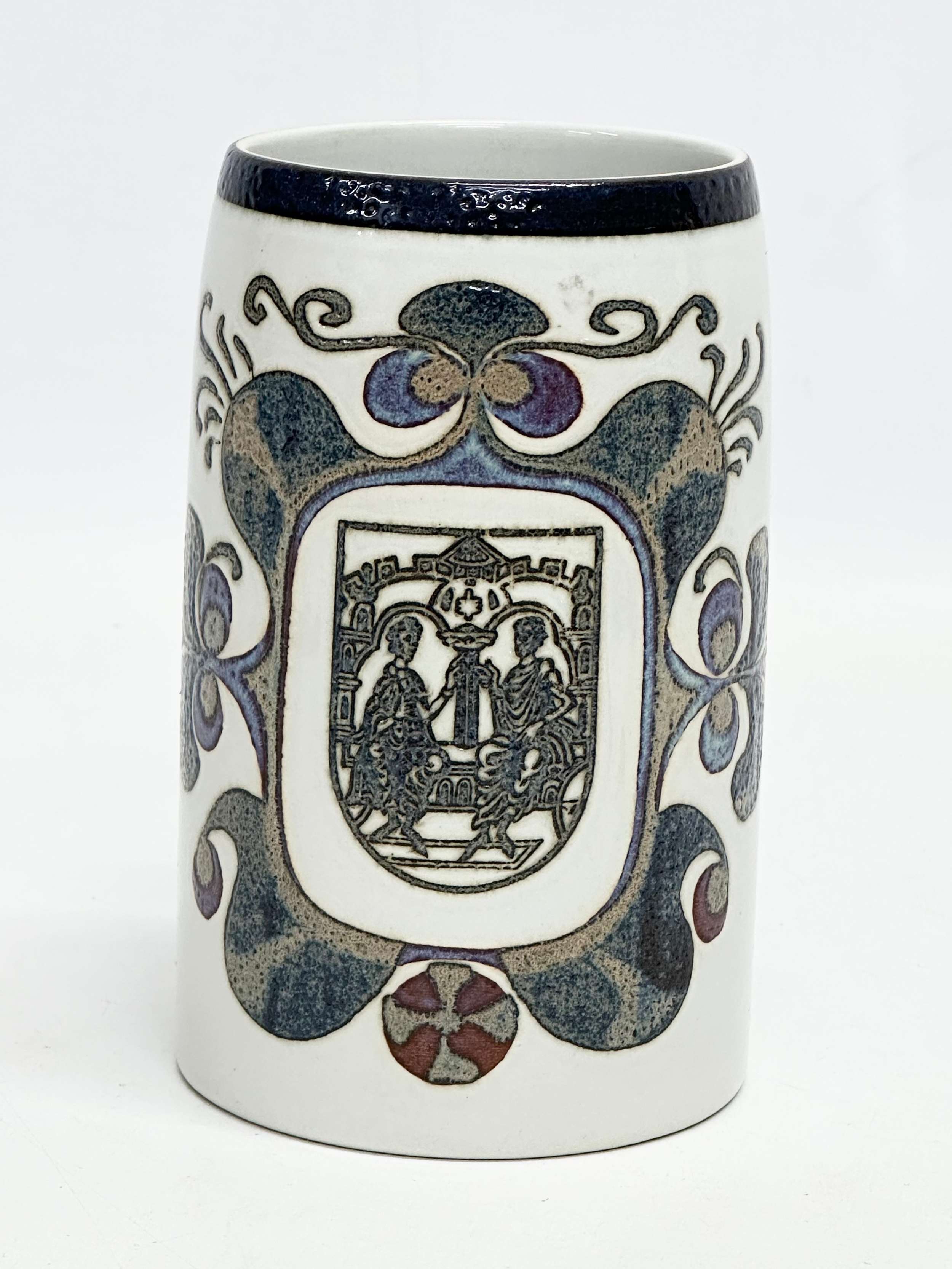 A Danish Mid Century Fajance mug designed by Nils Thorsson for Royal Copenhagen. Viborg Kruset - Image 4 of 4