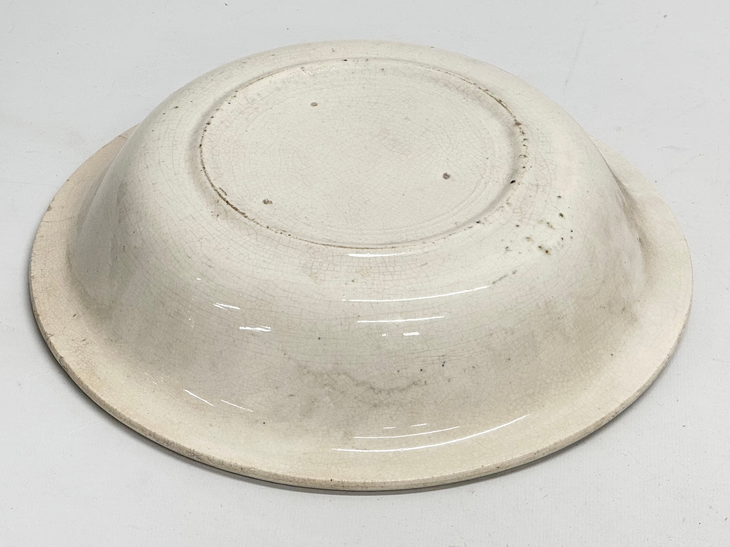 A large Mid 19th Century Scottish Sponge Ware bowl. 26.5x6cm - Image 5 of 5