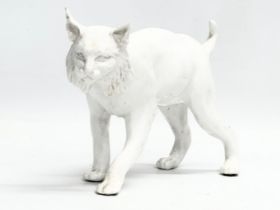 A Late 19th Century pottery cat. 19x12.5cm
