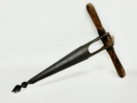 A Late 19th Century Bung Auger. 28cm