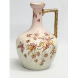 A Late 19th Century S. Fielding & Co ‘Crown Chelsea’ ewer vase. 1891-1900. 15x24cm