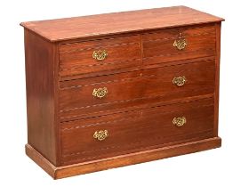 A late Victorian chest of drawers. Circa 1890-1900. 107x46x78cm