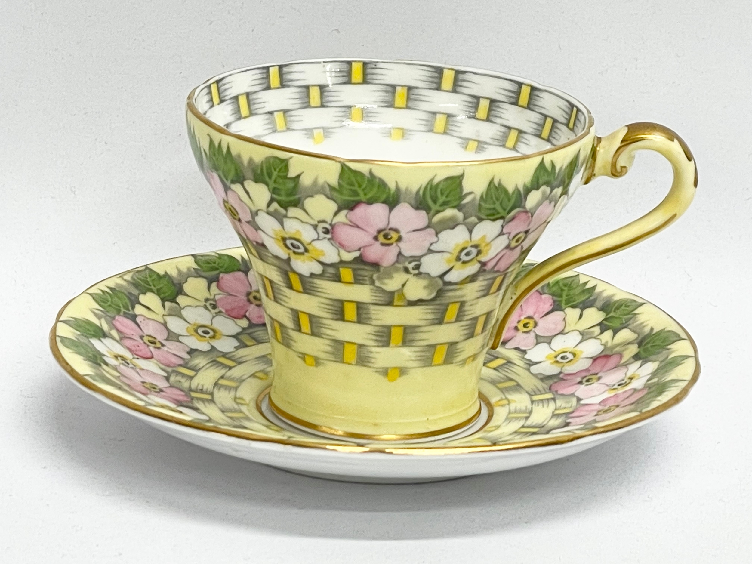 A rare Aynsley cup and saucer. - Image 2 of 3