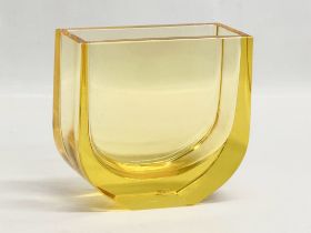 A Moser Glass ‘Four Seasons’ vase designed by Jiri Suhajek. 13x6x12.5cm