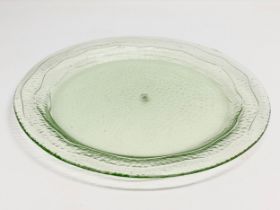 A large Italian glass centrepiece bowl by Cive. 37.5cm