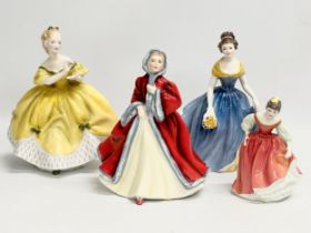 4 Royal Doulton figurines. Rachel, The Lady Waltz, Melanie, Fair Maiden.