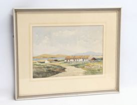 A watercolour by George D. Livingston. 37.5x26.5cm. Frame 56x46cm