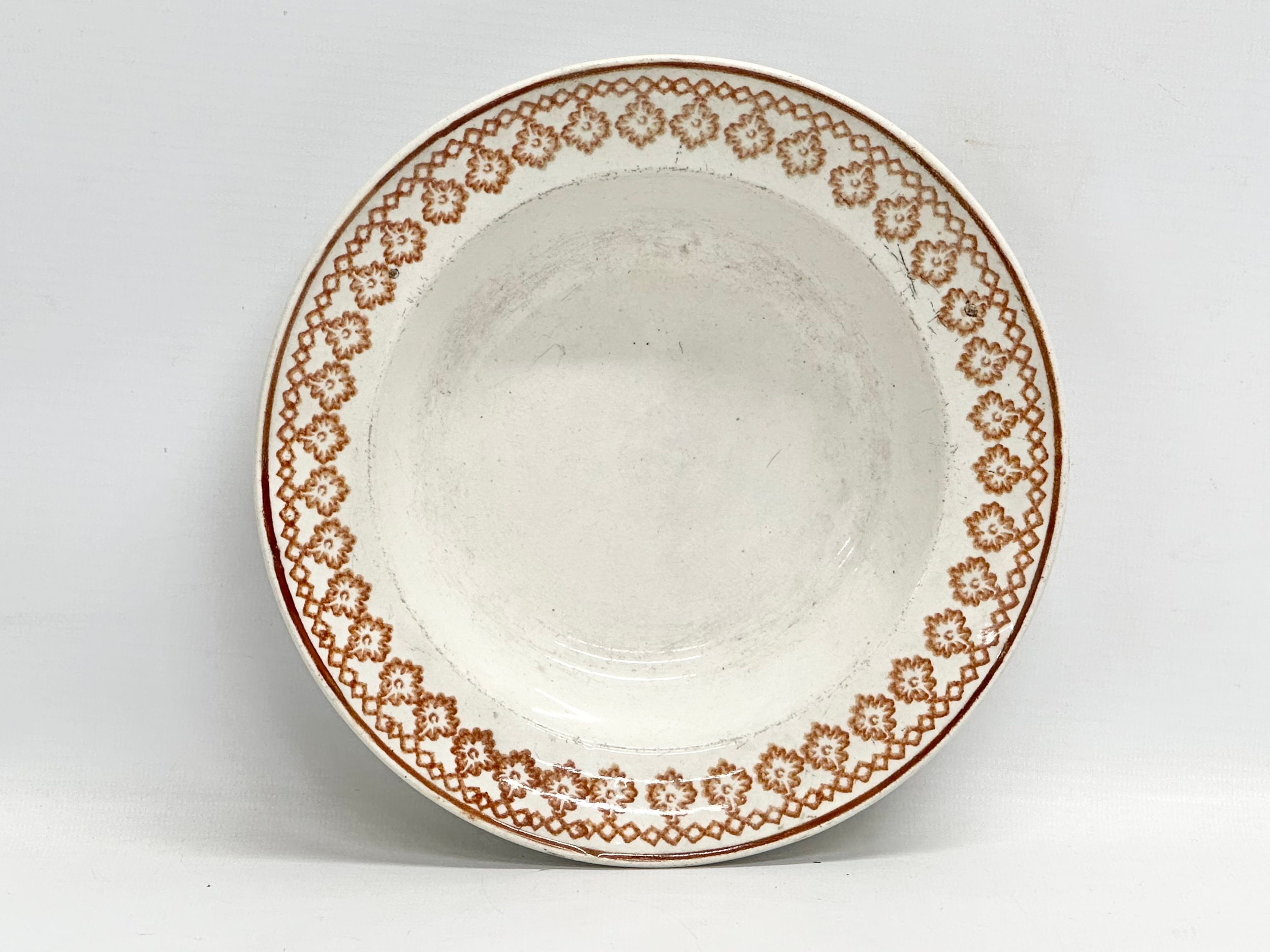 A collection of Mid 19th Century Sponge Ware. A Sponge Ware meat platter 39x32cm. A Sponge Ware bowl - Image 9 of 10