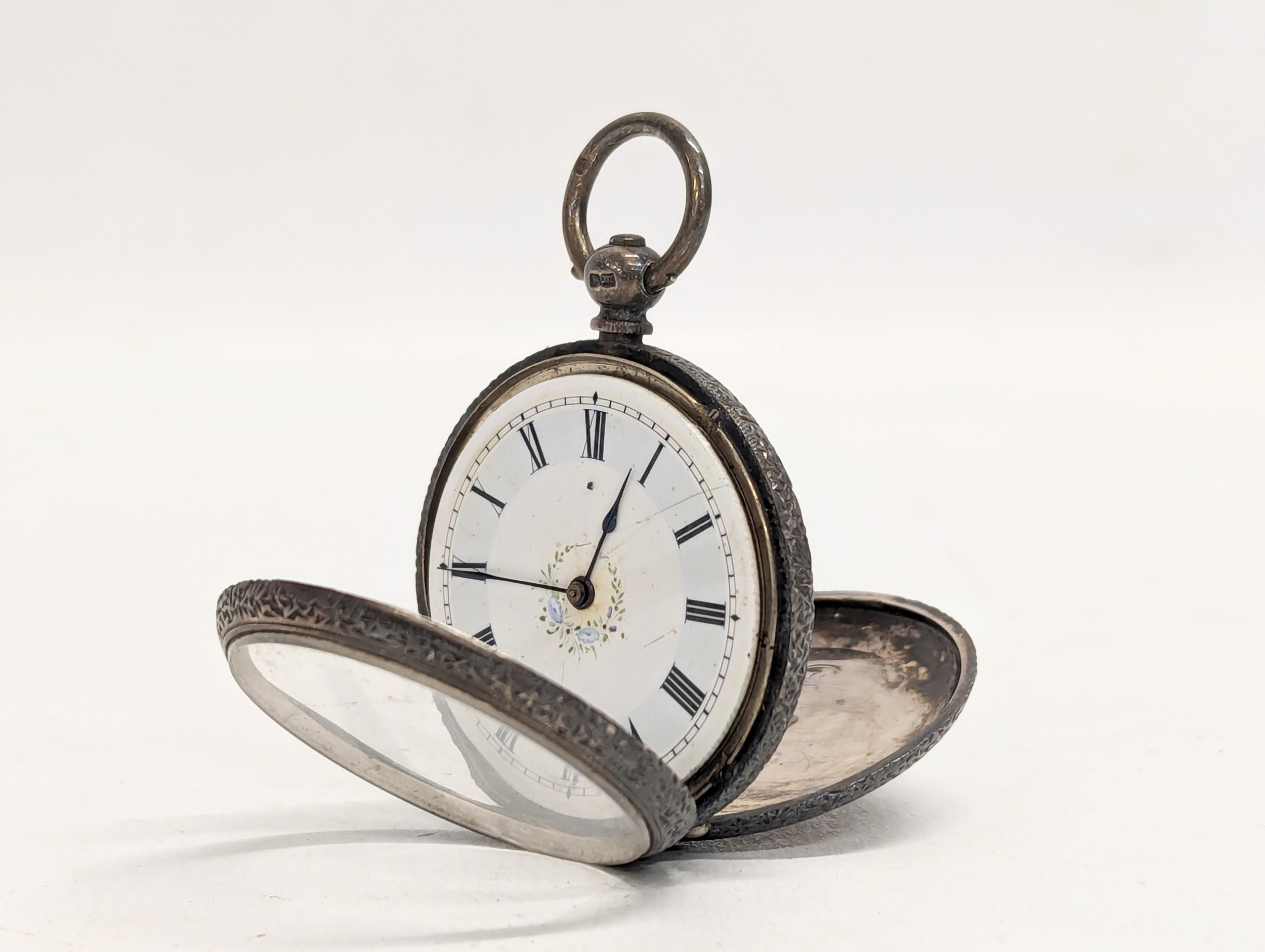 An early 20th century silver pocket watch. Birmingham, 1911. - Bild 3 aus 4