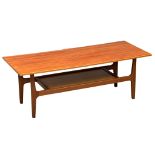 A Mid Century teak coffee table by Jentique. 1960’s. 122x49x43cm