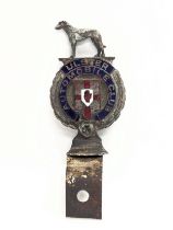 A vintage Ulster Automobile Club car badge mascot. 17.5cm