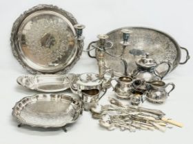 A collection of Early 20th Century silver plate.
