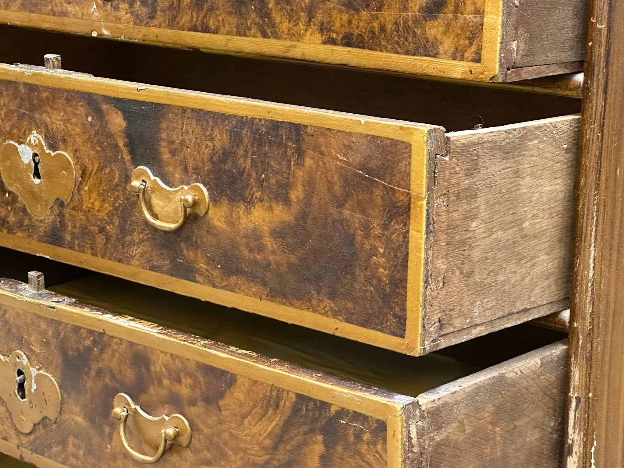 A Late 18th Century North European scumbled pine chest of drawers. Circa 1780-1800. 73x38x62cm. - Image 7 of 8