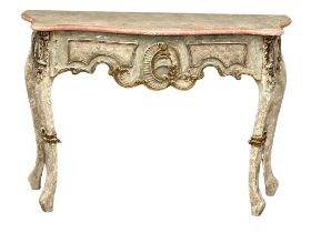 An 18th Century style French console table. 119x45x85cm