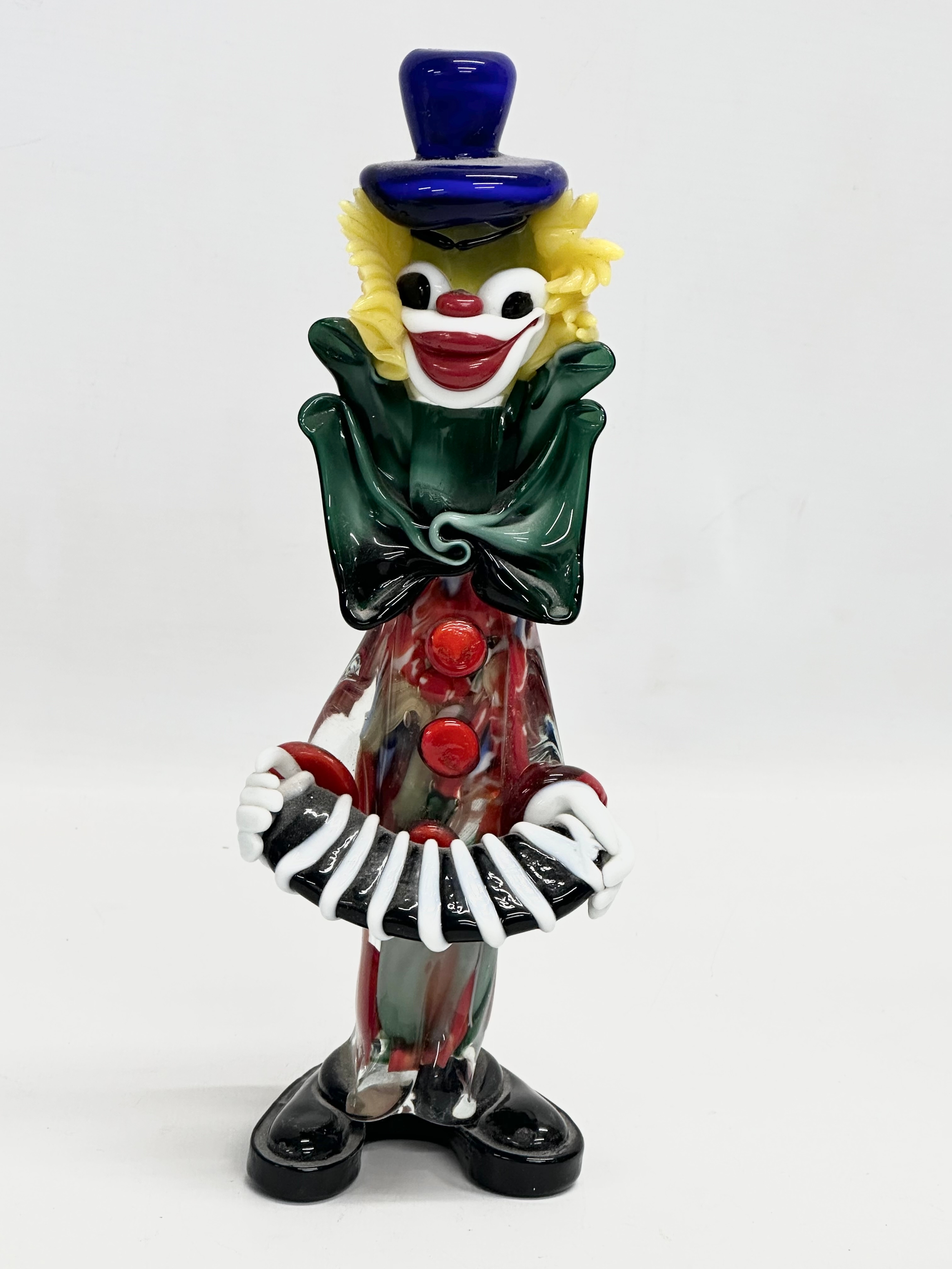 3 Mid 20th Century Venetian Murano glass clowns. 29cm. - Image 3 of 5