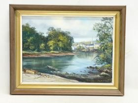 An oil painting by J. C. McDaid. Painting measures 40x29cm. Frame 50x39cm