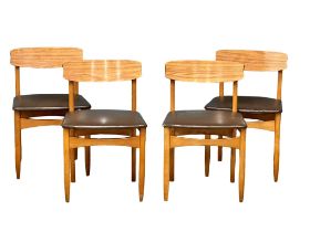 A set of 4 Mid Century dining chairs.