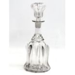 A Late 19th Century Georgian style decanter. Circa 1880-1900. 27cm