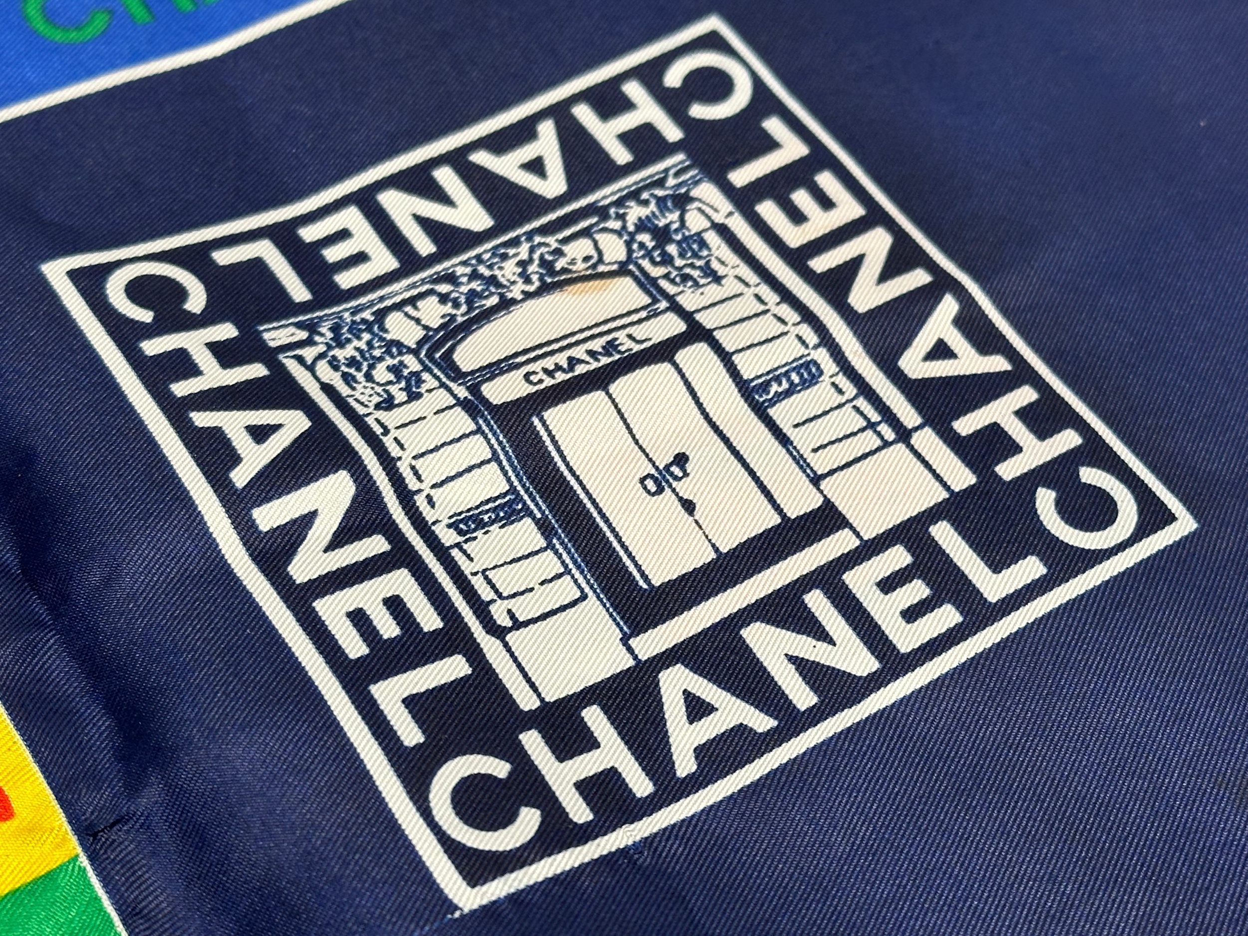 A 1990’s Chanel silk scarf. - Image 6 of 9
