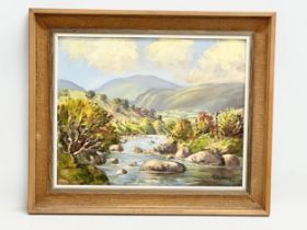 An oil painting on canvas by R. Cochrane. 50x39.5cm. Frame 64x54cm