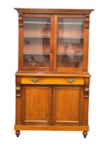 A Victorian bookcase. 117x54x203cm