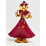 A 1960’s Murano ‘Courtesan’ figurine designed by Franco Giancarlo Toffolo. 19x28.5cm