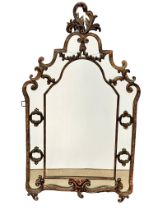 A 19th Century style French wall mirror. 73x128cm