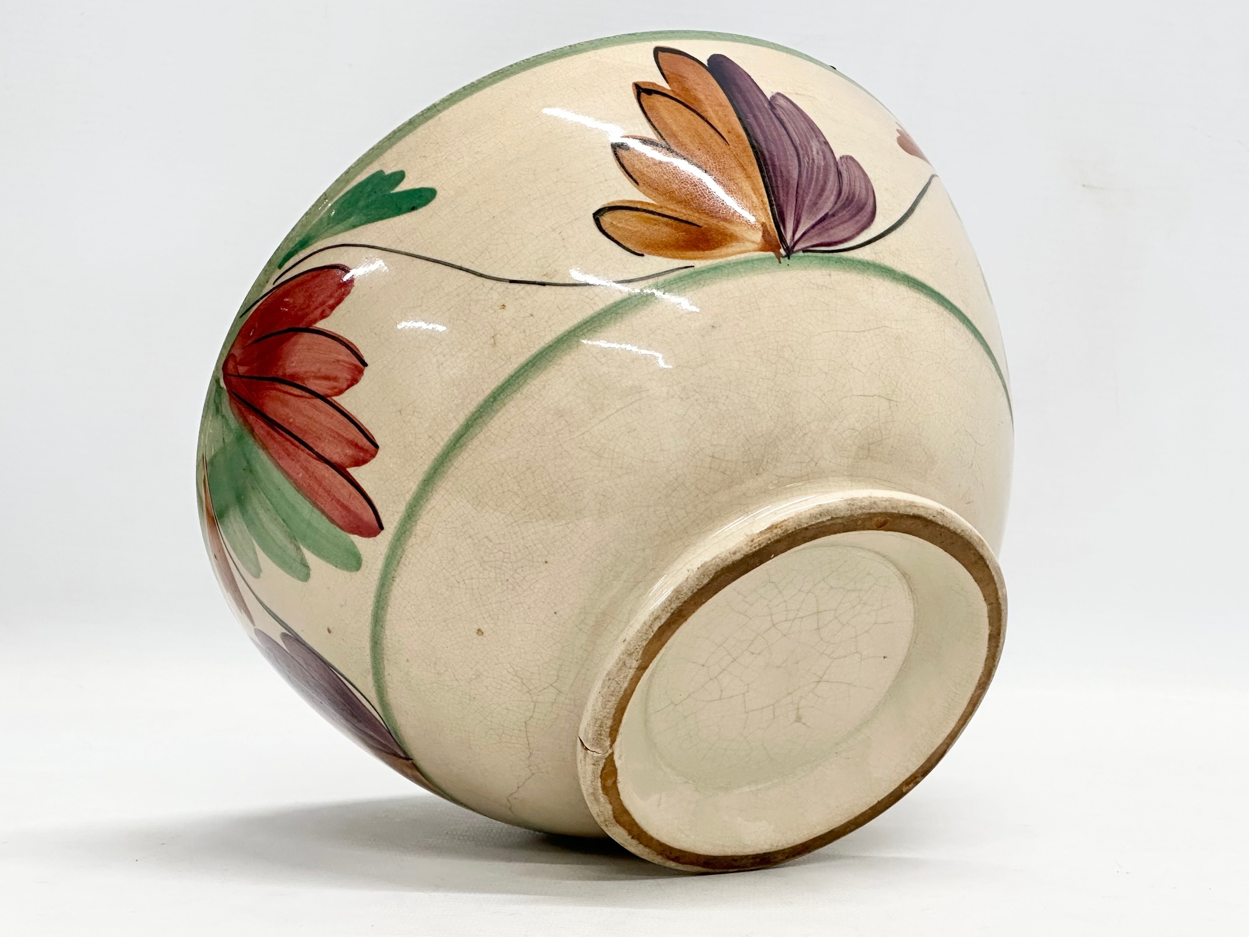 A collection of early/mid 19th century earthenware pottery. Large Italian bowl 30x6.5cm, circa - Image 15 of 15