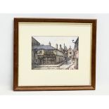 A signed coloured etching by John Bannon. Kelly’s Cellar, Belfast. 9/10. 38x33cm