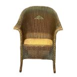 A 1930’s Lloyd Loom wicker chair.