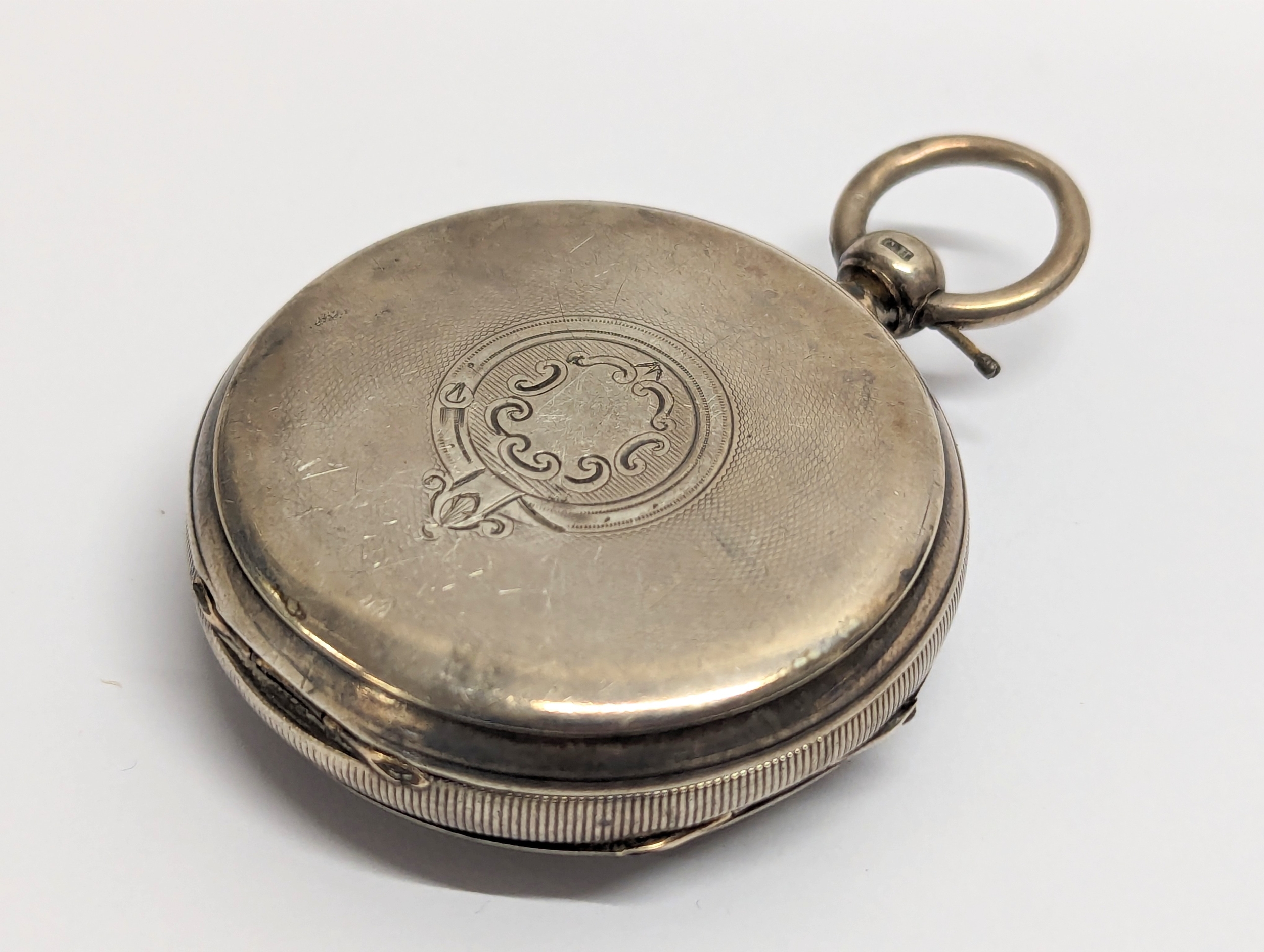 A late 19th century silver Russell & Sons pocket watch by Theodor Cohn for Asher & Co. London, 1896. - Bild 3 aus 5