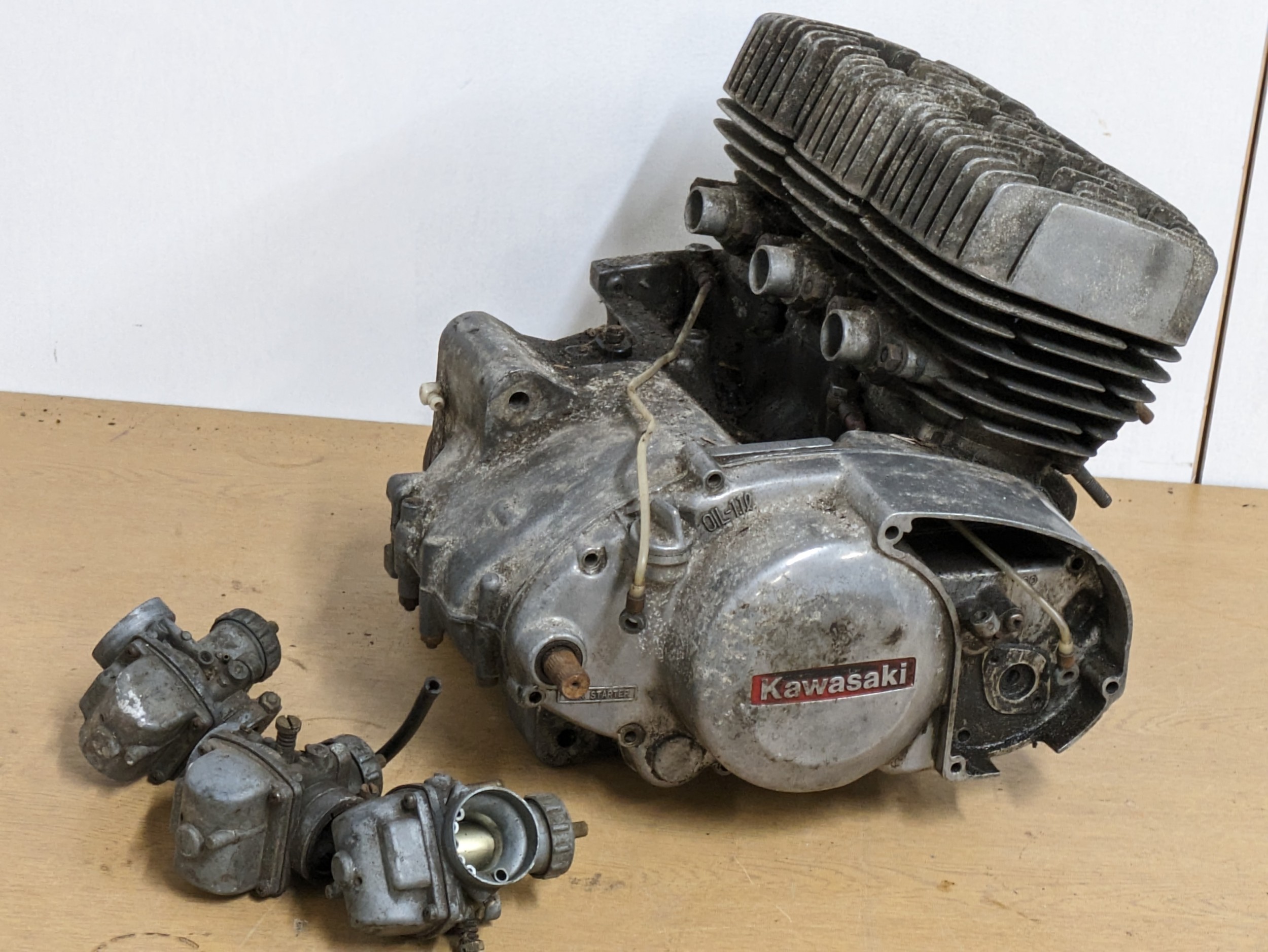 A Kawasaki triple engine