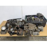 A quantity of motorbike engine parts, Yamaha etc