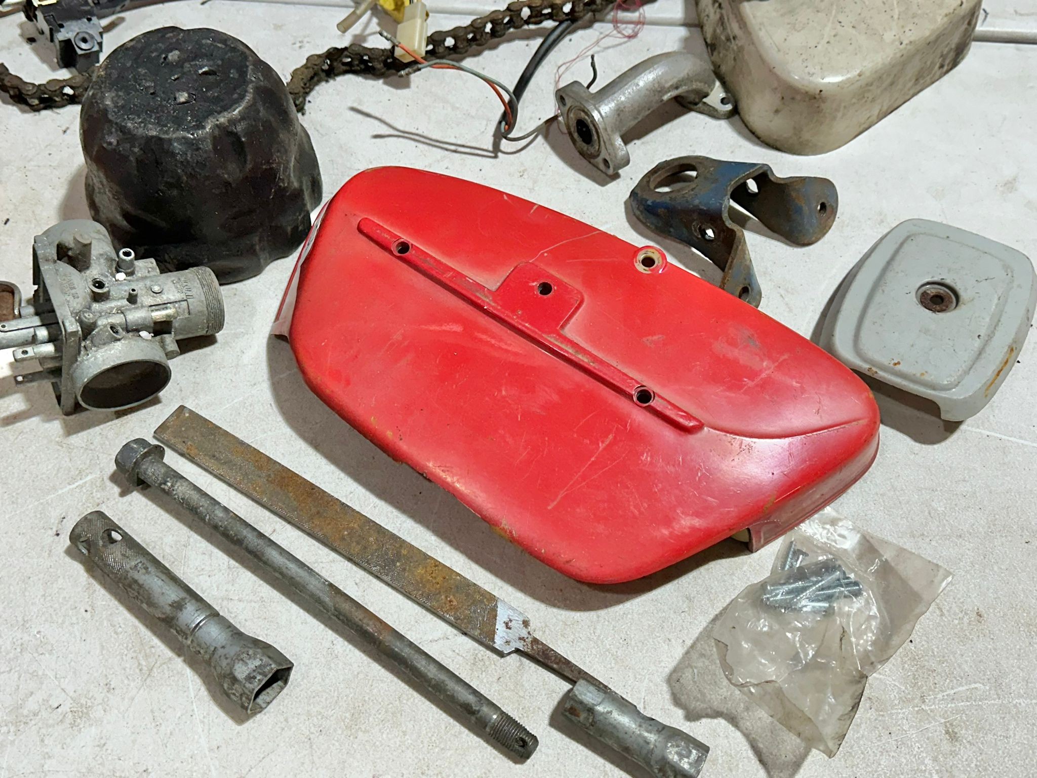 A Honda 90 cub frame with parts - Image 26 of 26