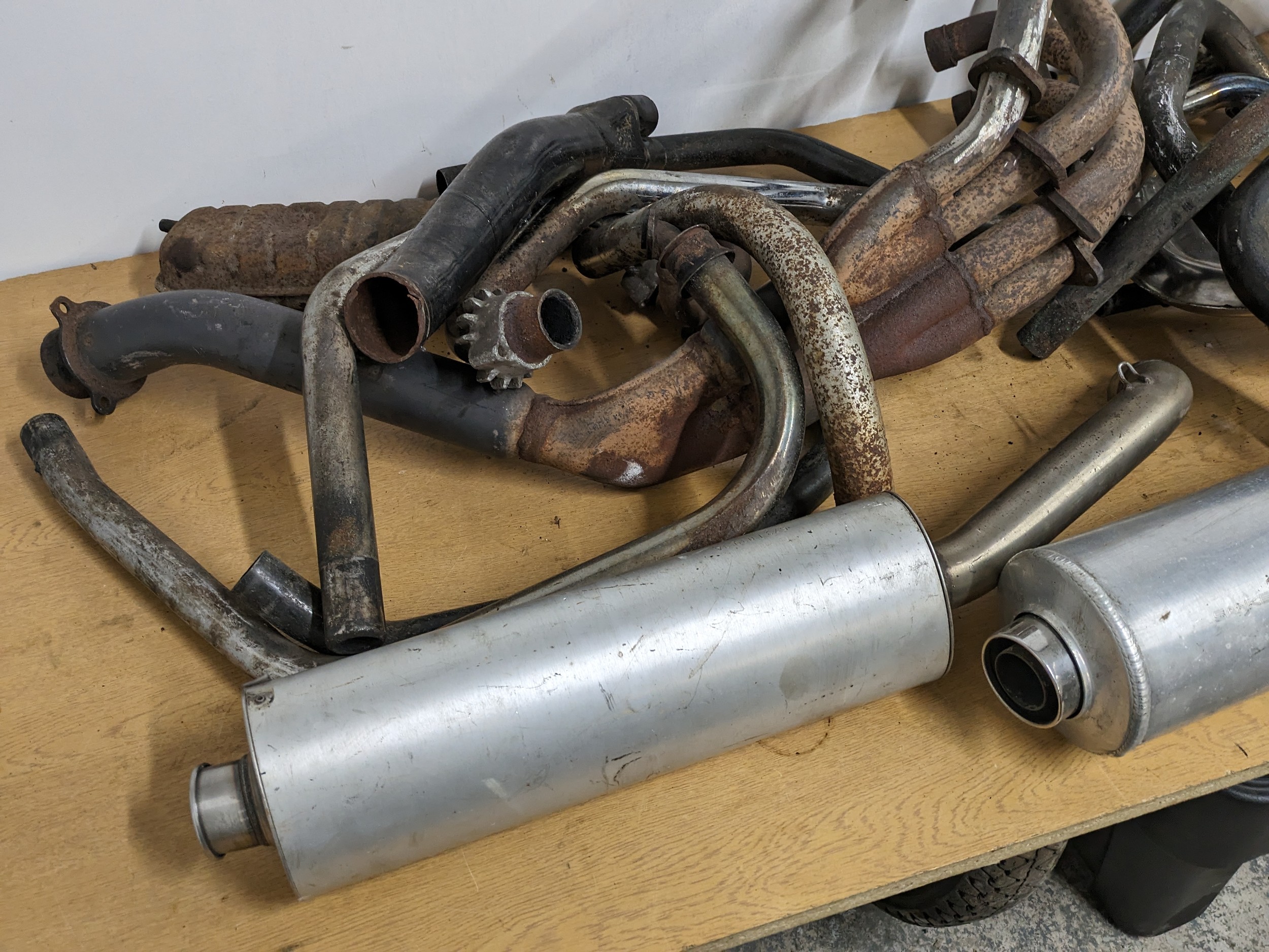 A quantity of assorted motorbike exhausts, including Ducati - Image 7 of 7