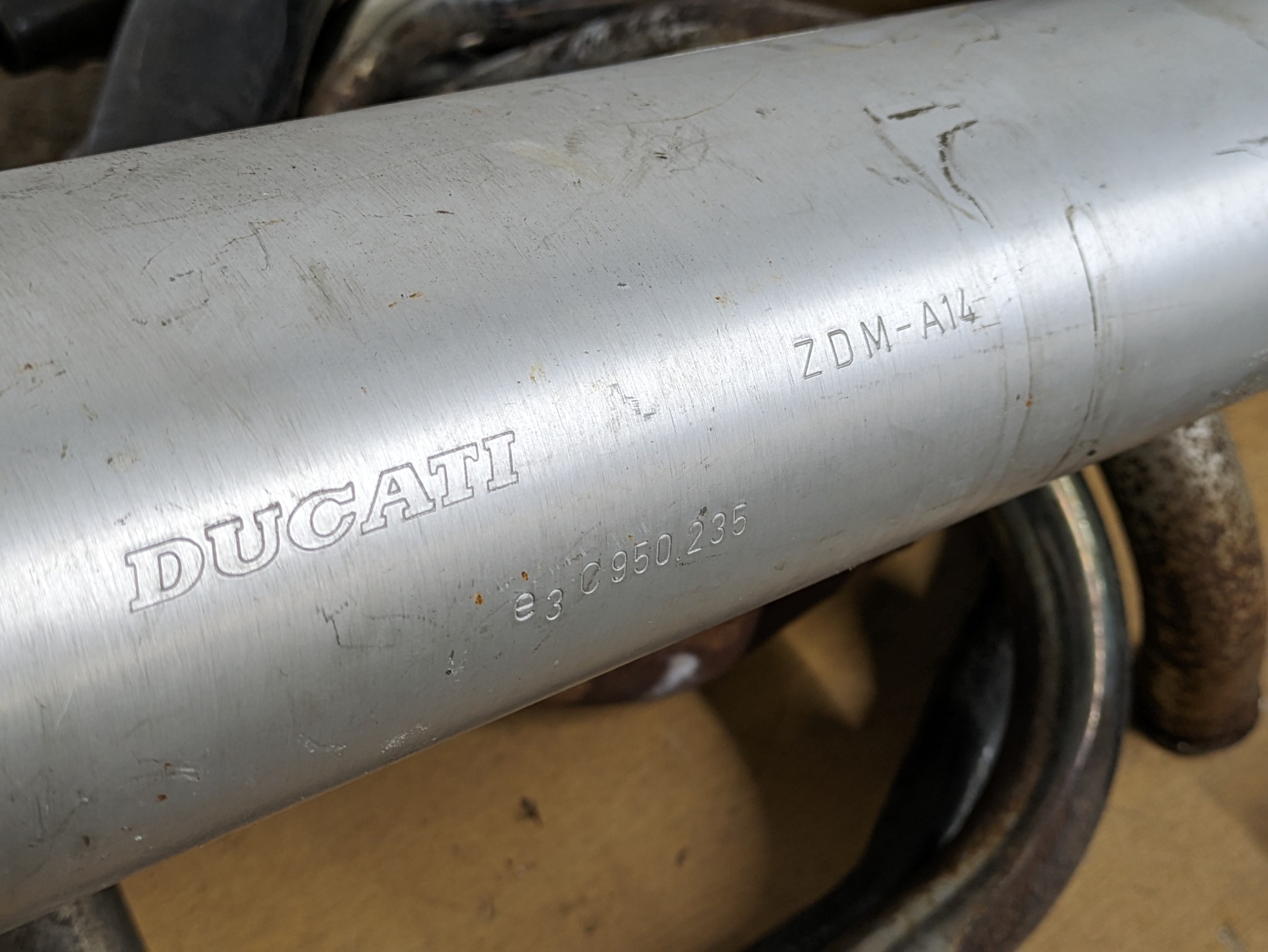 A quantity of assorted motorbike exhausts, including Ducati - Image 2 of 7