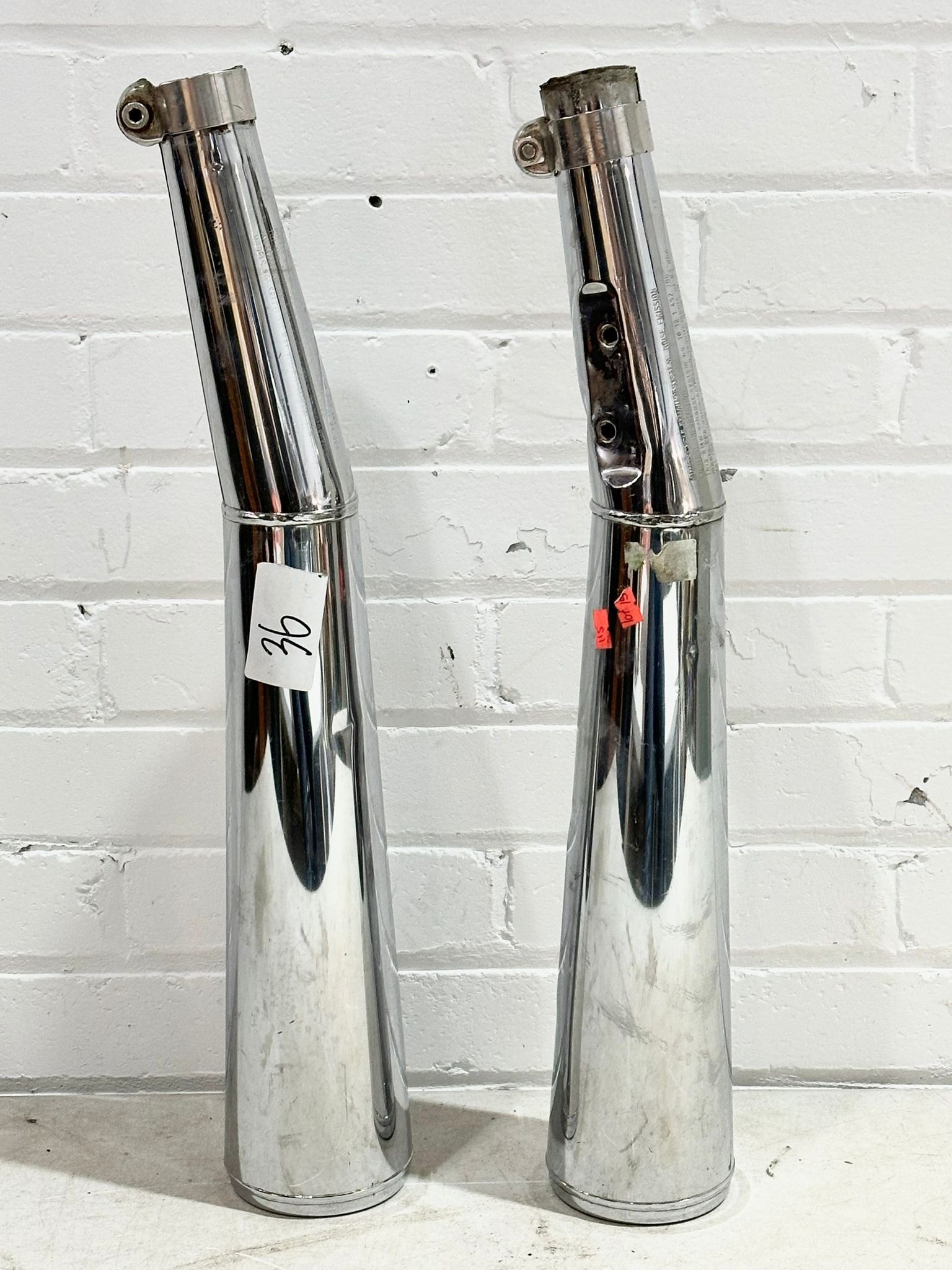 BMW R80 exhausts, stainless steel - Image 2 of 5