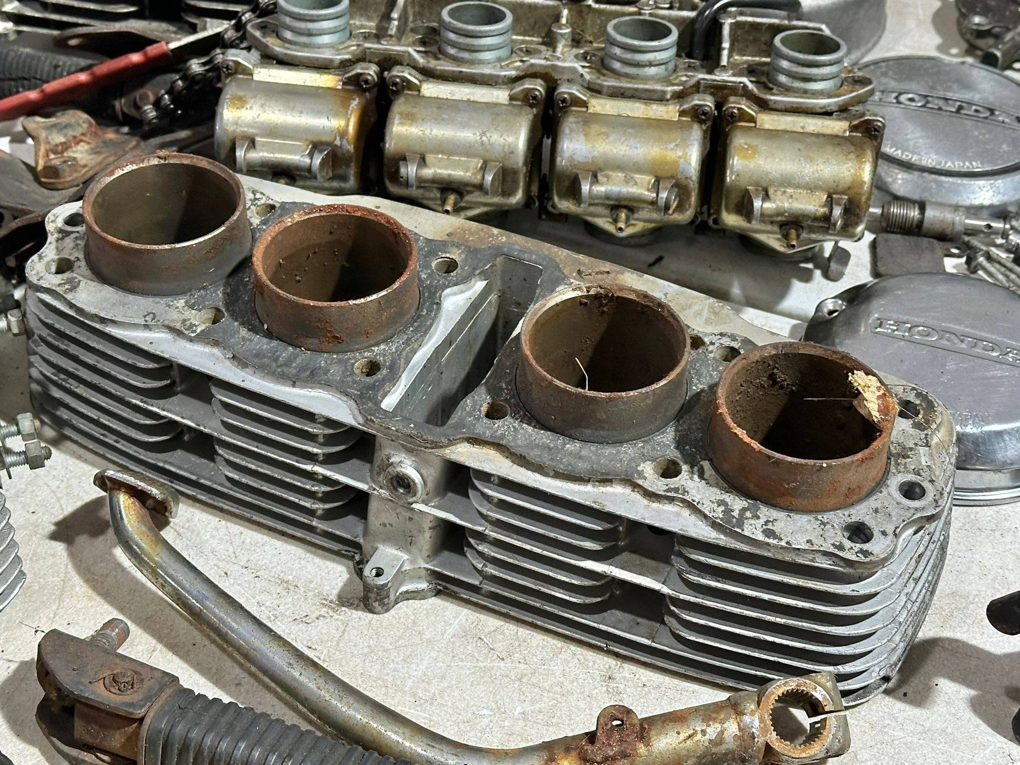 Honda CB500-4 parts with engine - Bild 3 aus 20