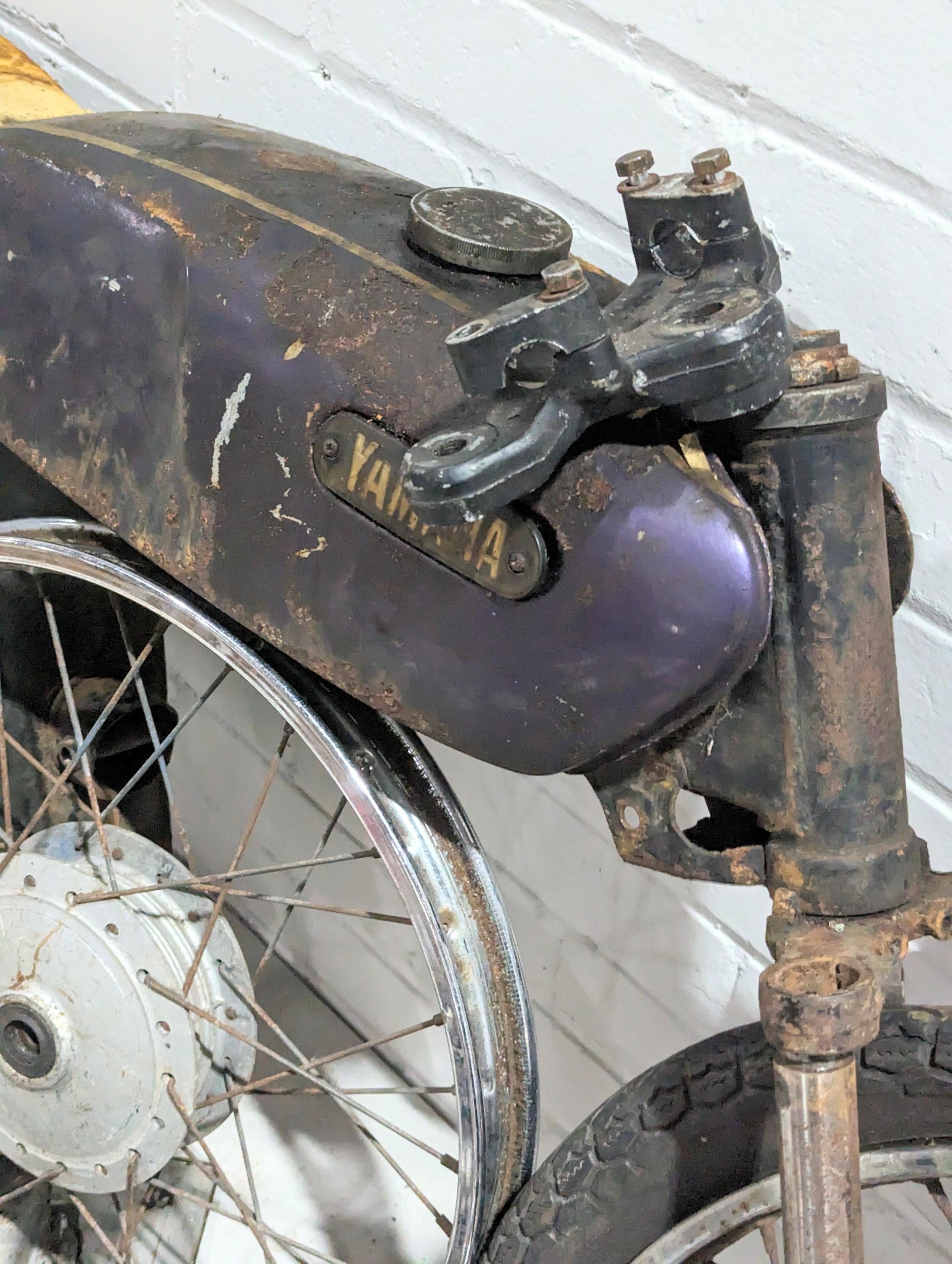 A Yamaha FS1E Frame, local Reg. Purple Popsicle. With documents - Image 11 of 19