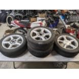 A set of 4 Ford Escort alloys
