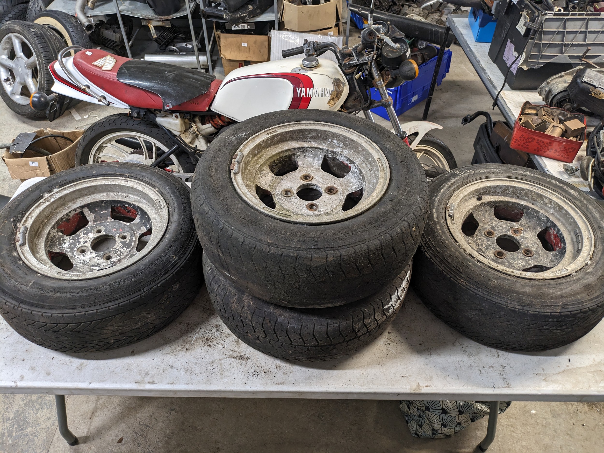 A set of 4 Wolfrace Camac wheels