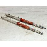 A pair of Honda MTX 125 forks