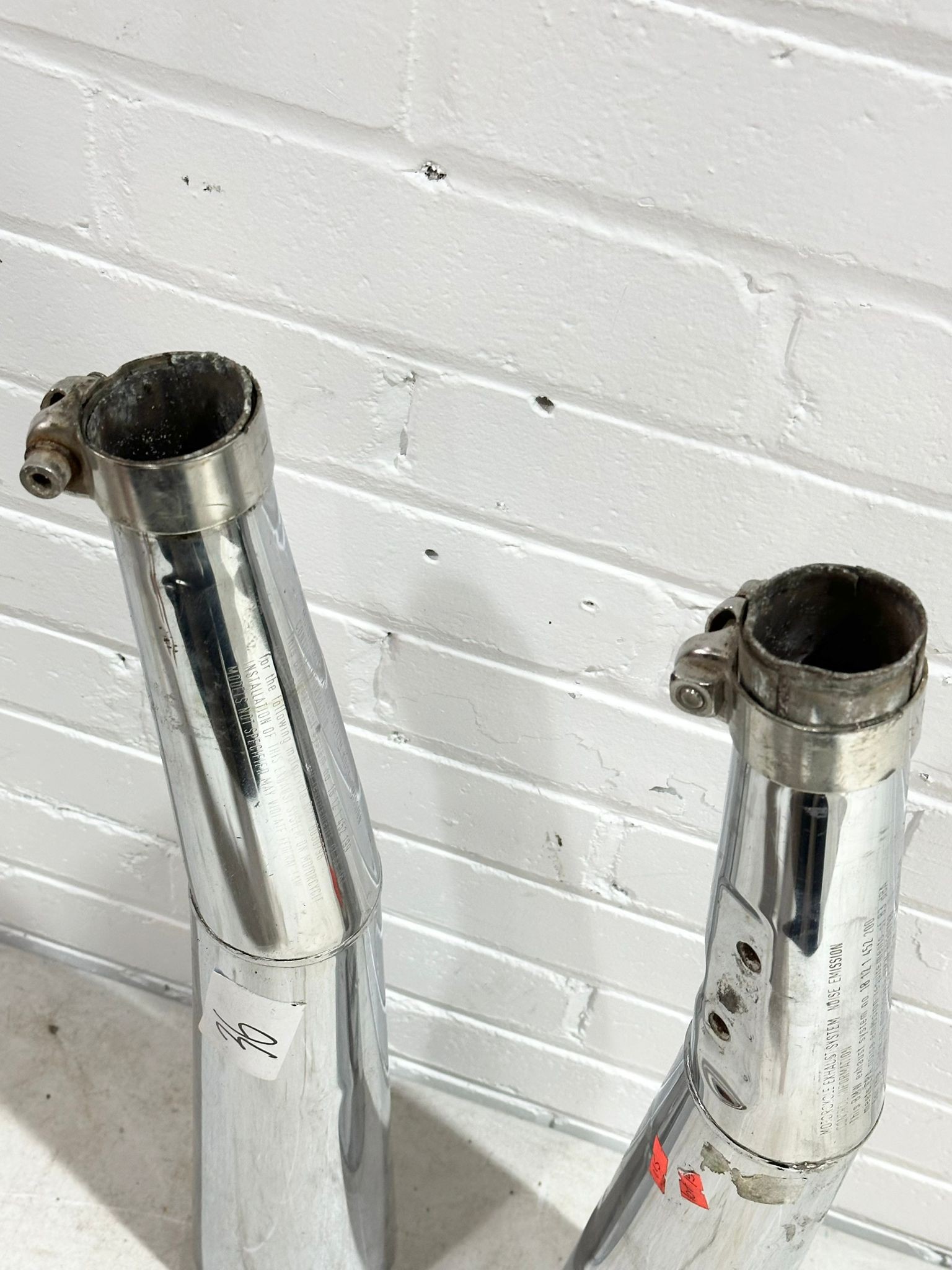 BMW R80 exhausts, stainless steel - Image 5 of 5