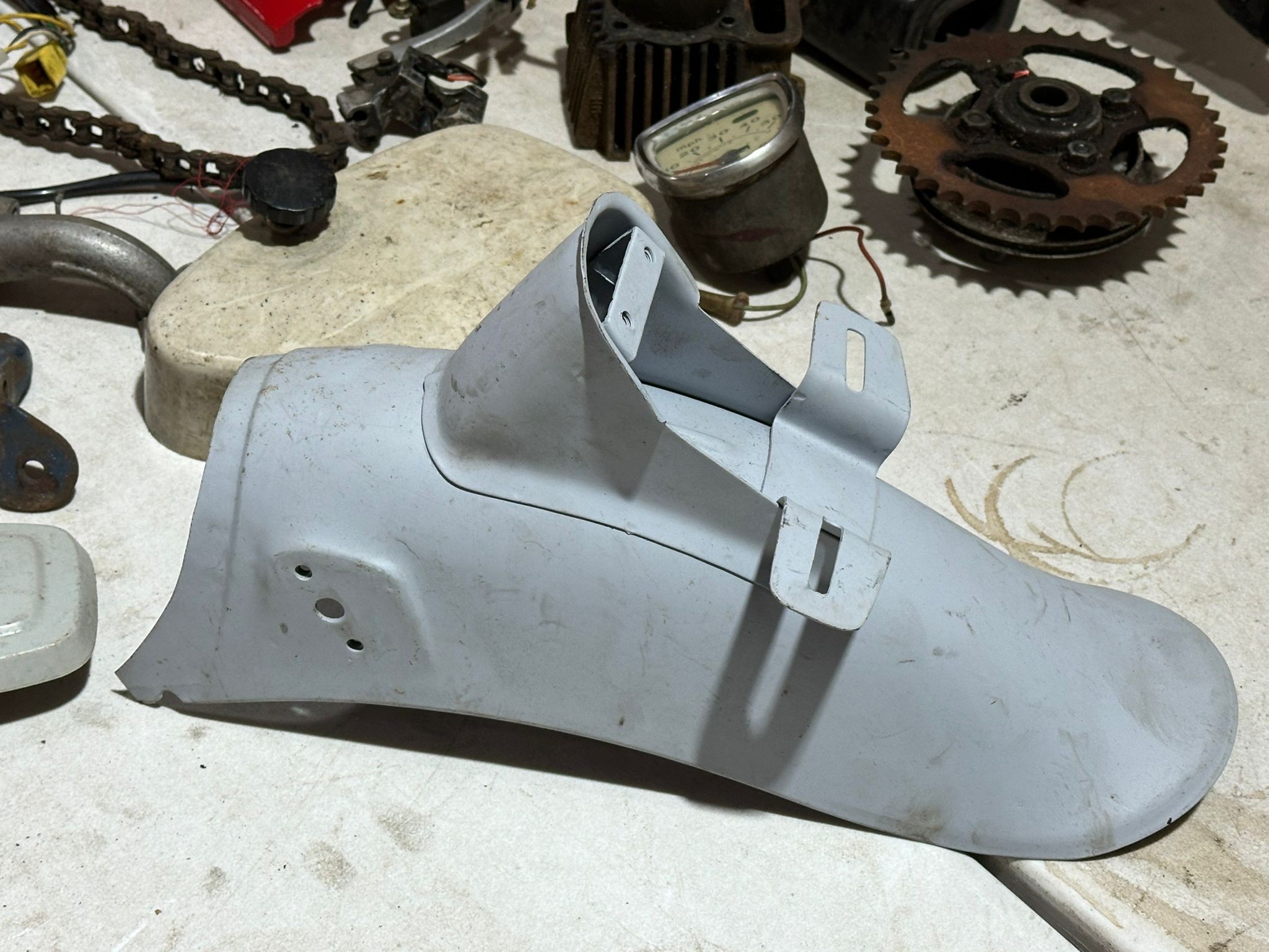 A Honda 90 cub frame with parts - Image 10 of 26
