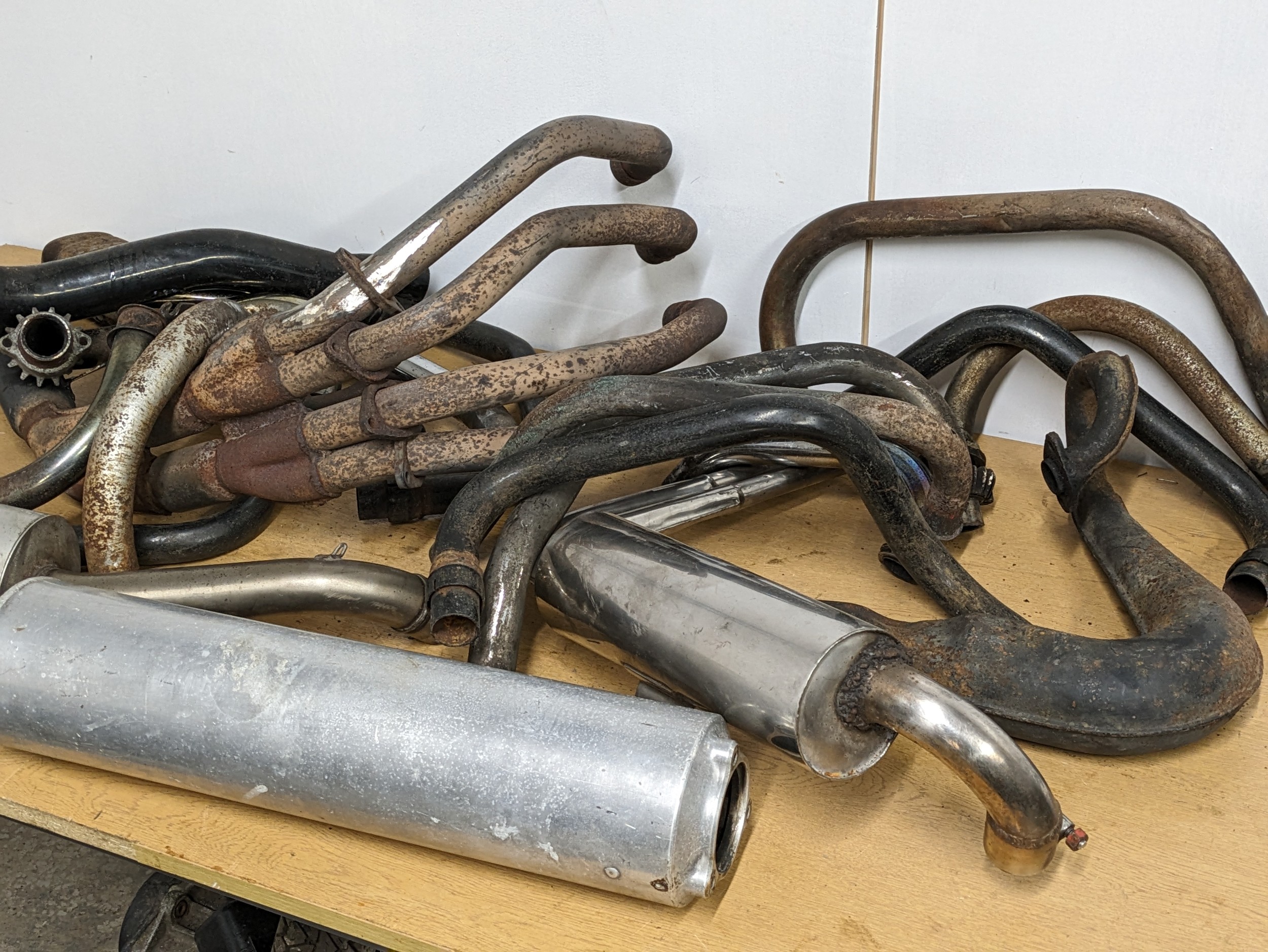 A quantity of assorted motorbike exhausts, including Ducati - Image 6 of 7