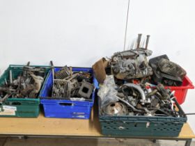 A quantity of mostly Yamaha Aircool parts