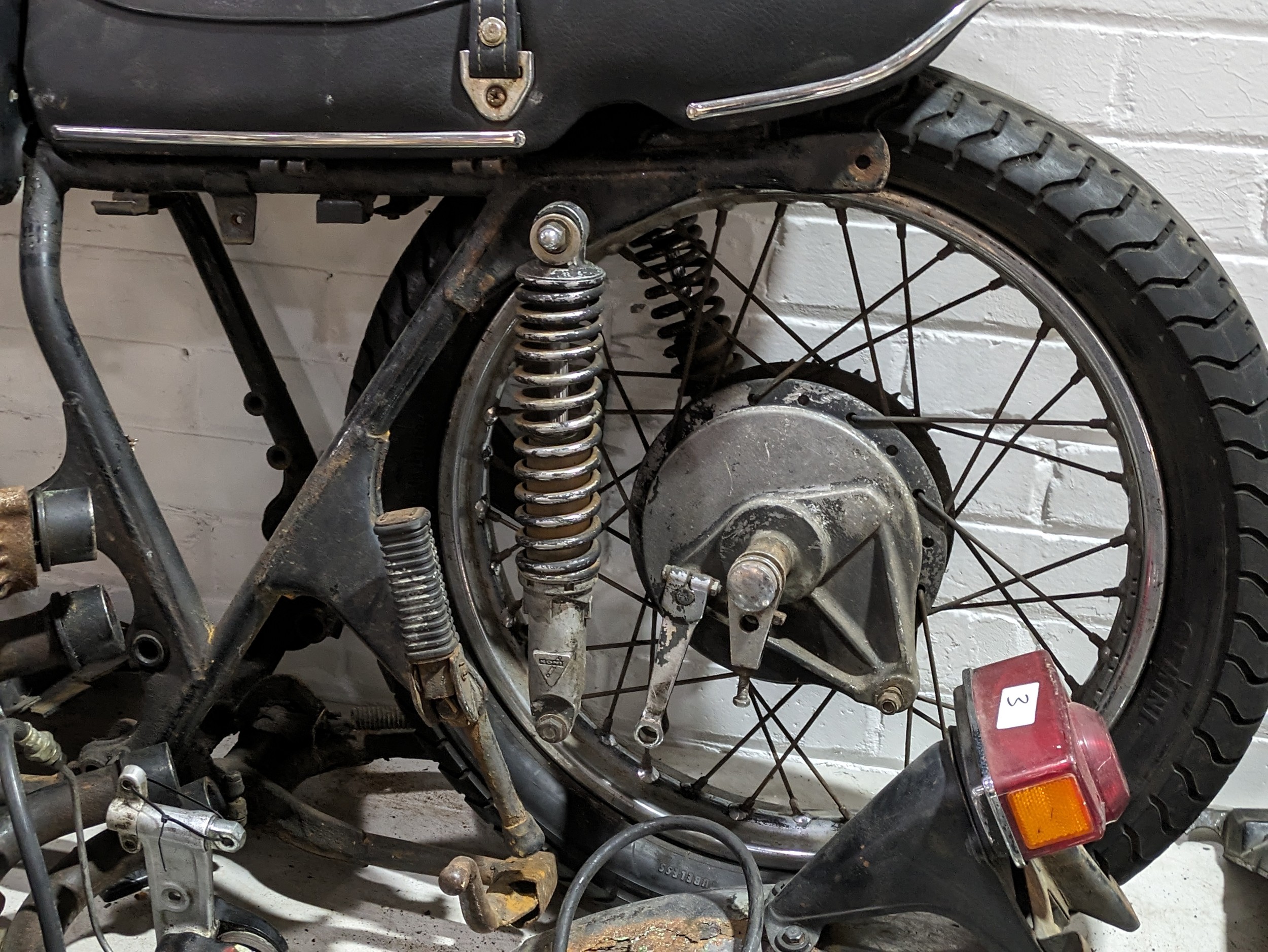 A 1979 Honda CB350-4 frame with parts and documents - Image 16 of 16