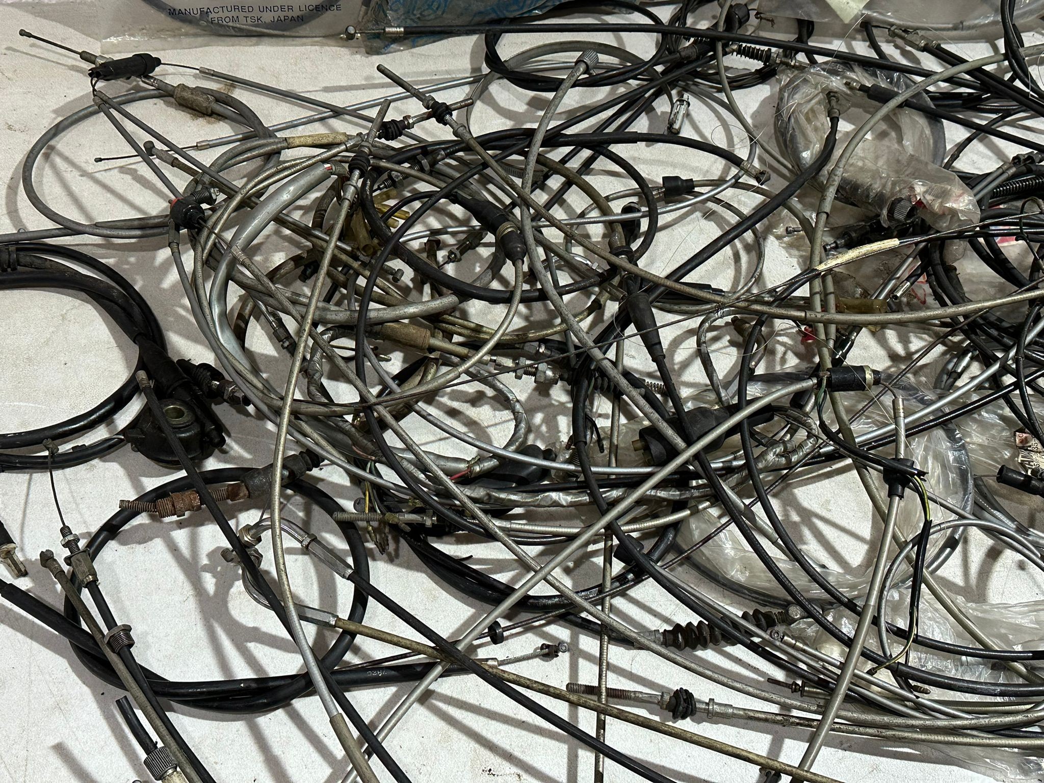 A quantity of various motorbike cables - Image 7 of 7