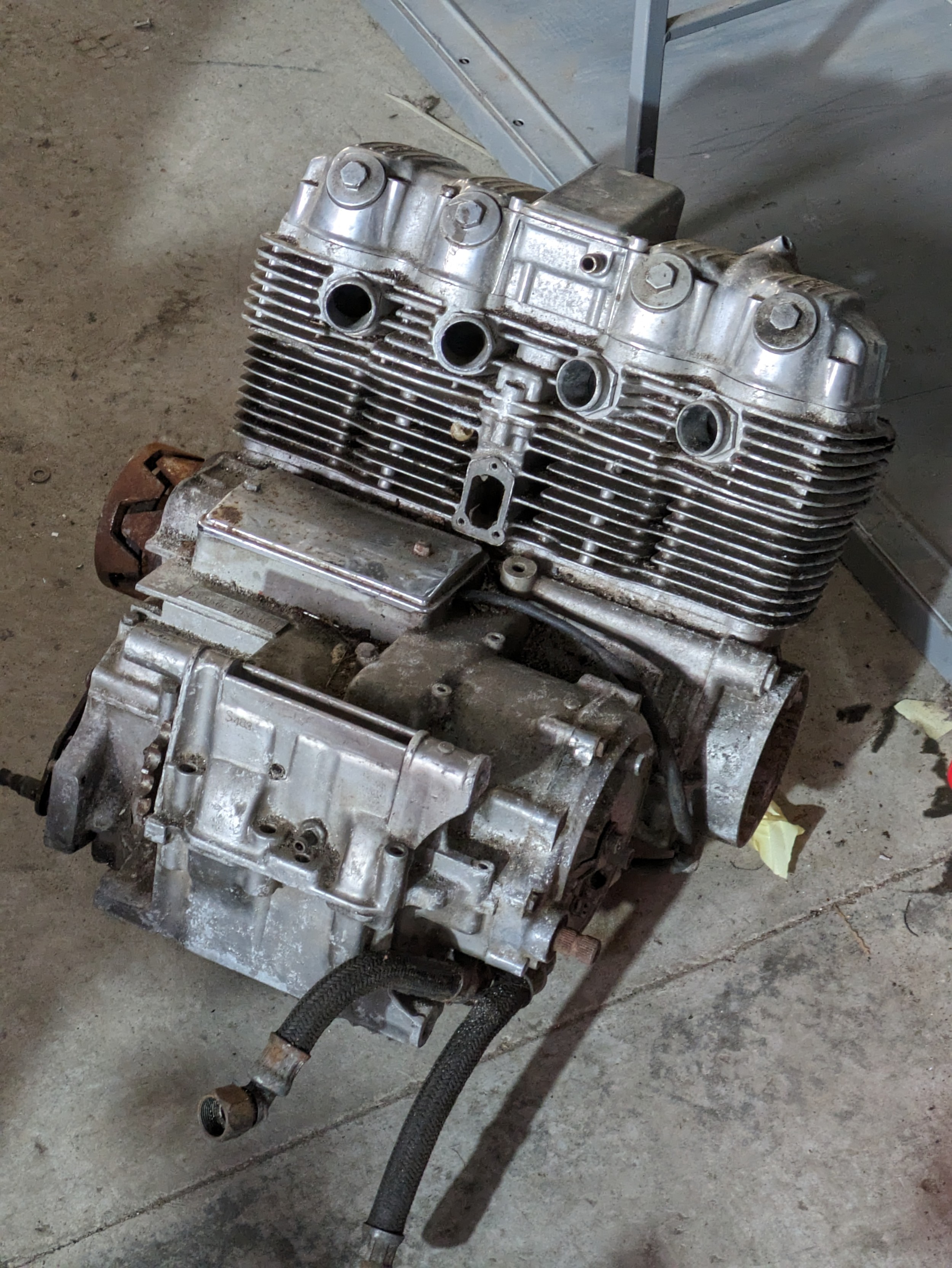 A 1974 Honda CB 750 frame with many parts and engine. With Documents. - Image 13 of 16