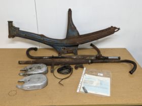 NSU Quickly frame with parts and documents